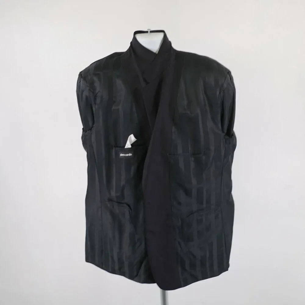Pierre Cardin Wool Cashmere Black Blazer‎ 48R 2 Button